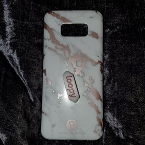 Rose Gold Marble Loopy Case - Samsung Galxay S8+